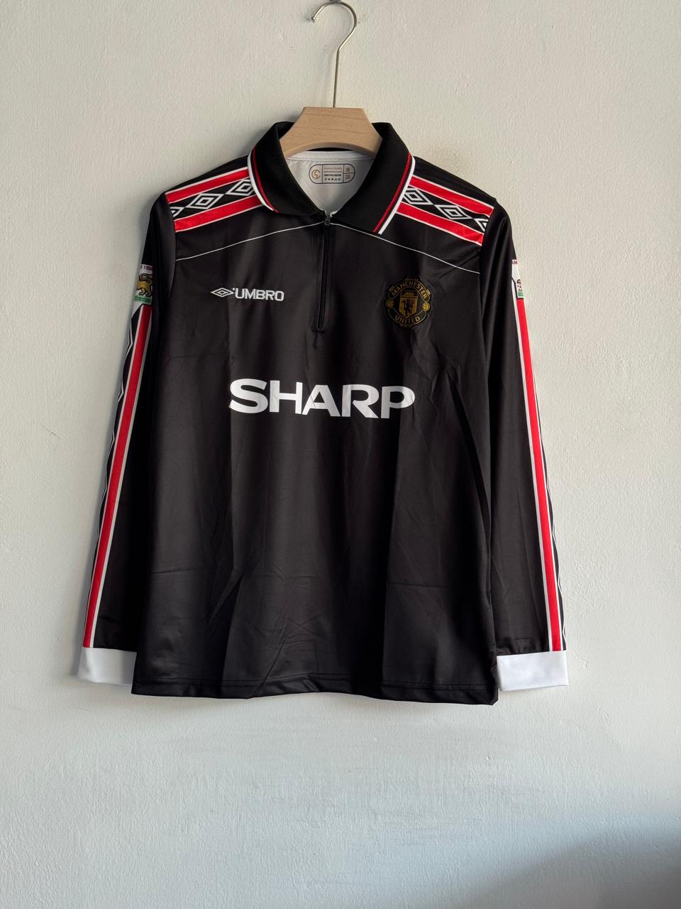 MANCHESTER UNITED 1998 - 1999 FULL SLEEVE ZIP EMBROIDERY AWAY