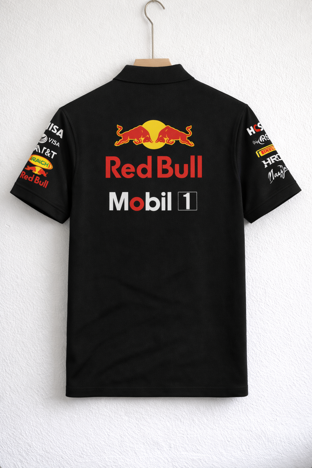 ORACLE RED BULL RACING TEAM F1 POLO SHIRT SIGNATURE PREMIUM
