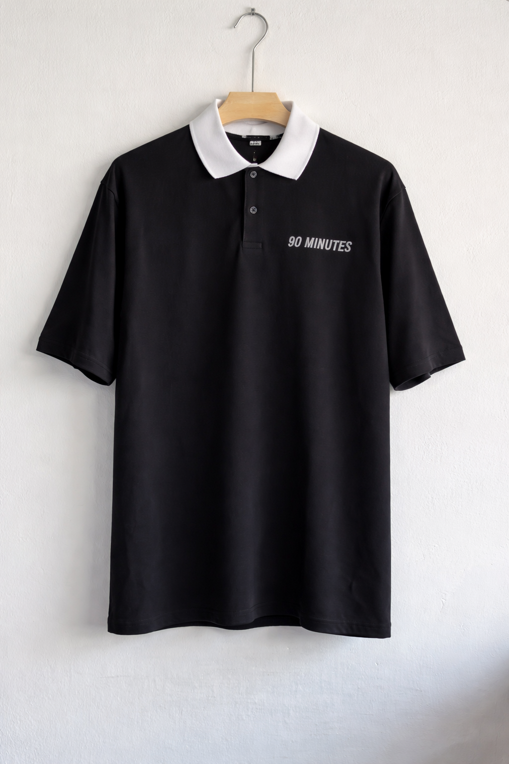 CASUAL STREET WEAR  T SHIRT COLLAR FIVE SLEEVE  EMBROIDERY