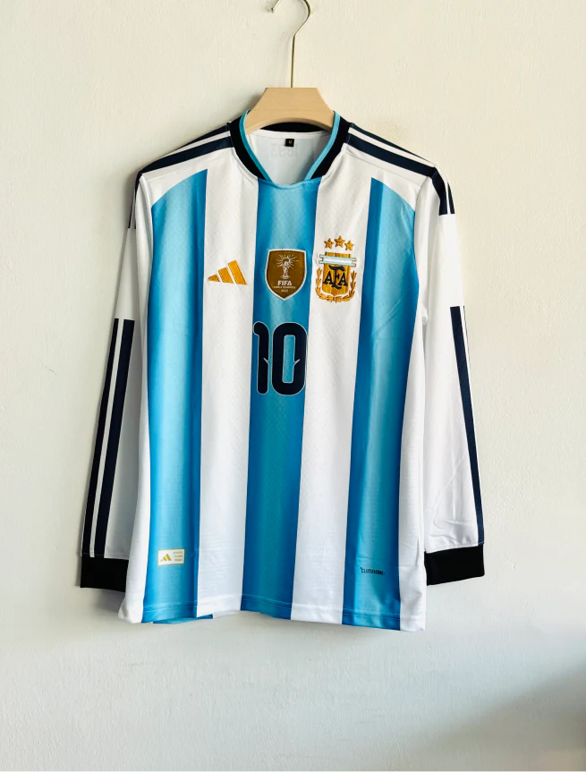 ARGENTINA 2026 FULL SLEEVE HOME JERSEY SIGNATURE PREMIUM EMBROIDERY MESSI