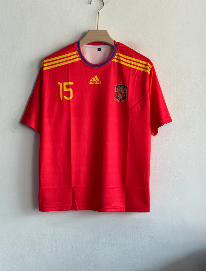 SPAIN 2010 HOME KIT RAMOS FIVESLEEVE