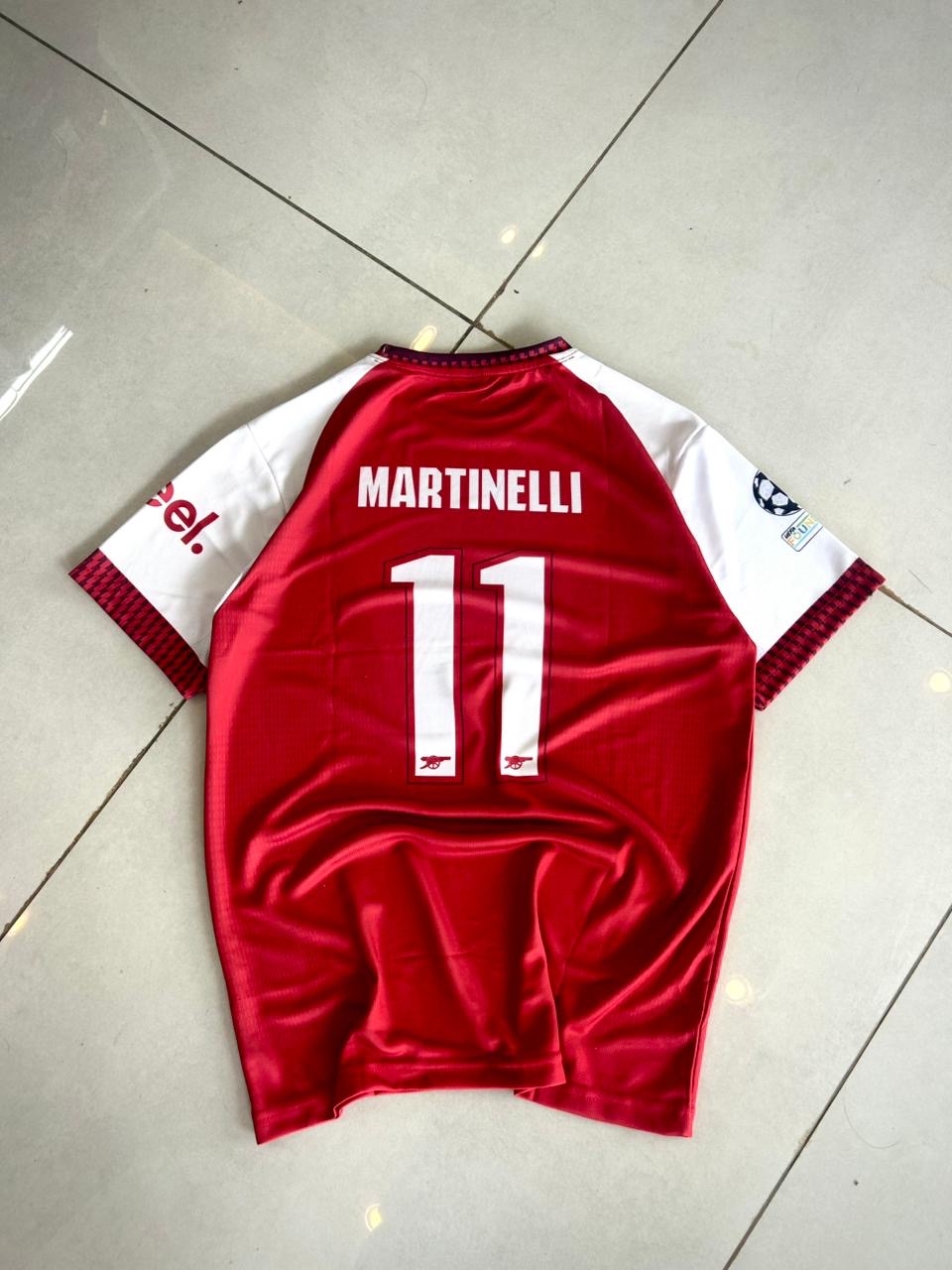 ARSENAL 2026 - 2027 HOME JERSEY EMBROIDERY MARTINELLI