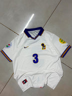 ITALY 1996 - 1997 RETRO ITALY AWAY JERSEY COLLAR EMBROIDERY MALDINI