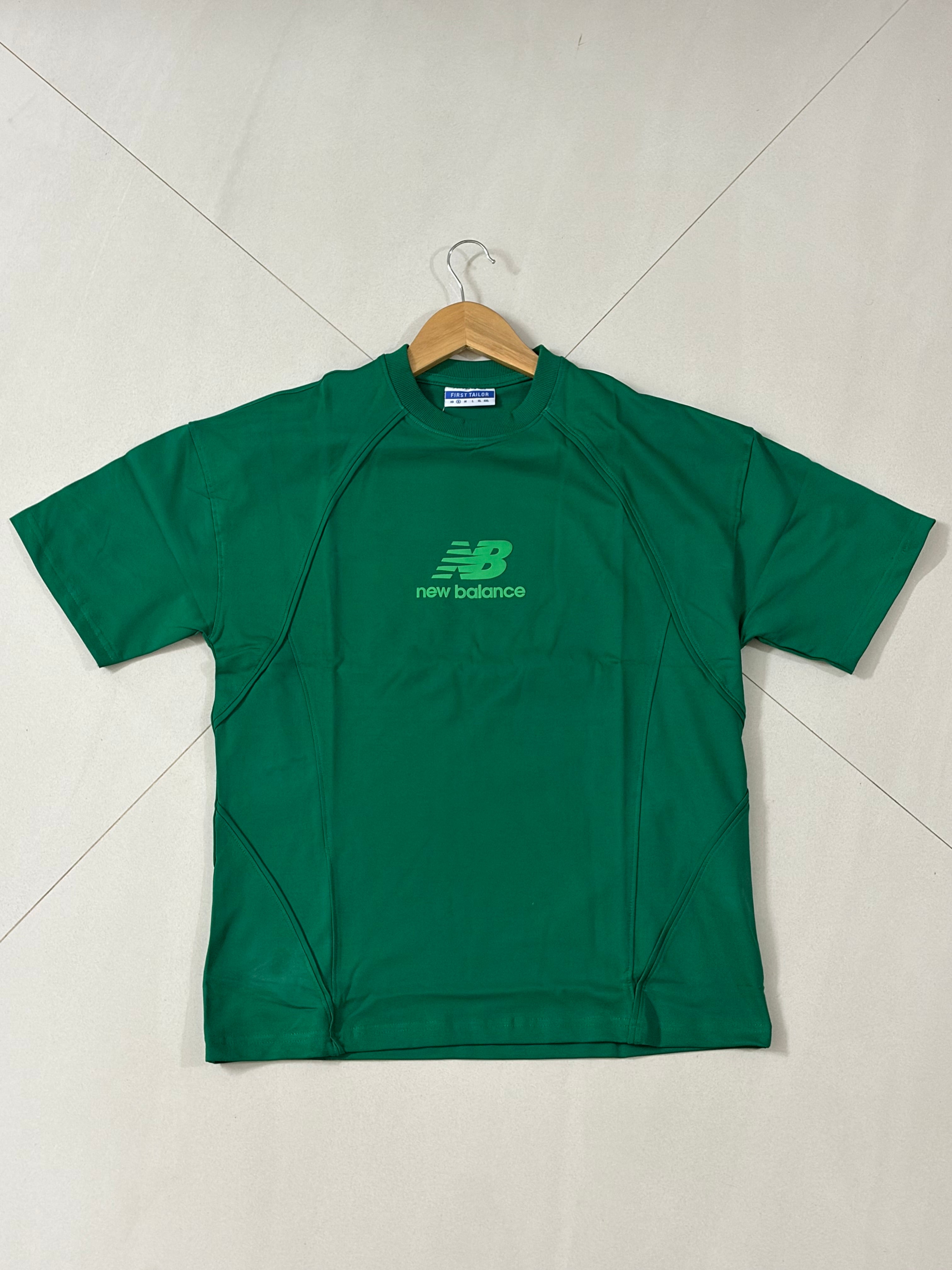 NEW BALANCE OVERSIZED GREEN CASUAL T SHIRT