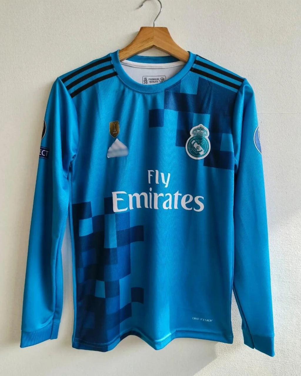 REAL MADRID 2017 - 2018 FULL SLEEVE EMBROIDERY THIRD JERSEY RONALDO