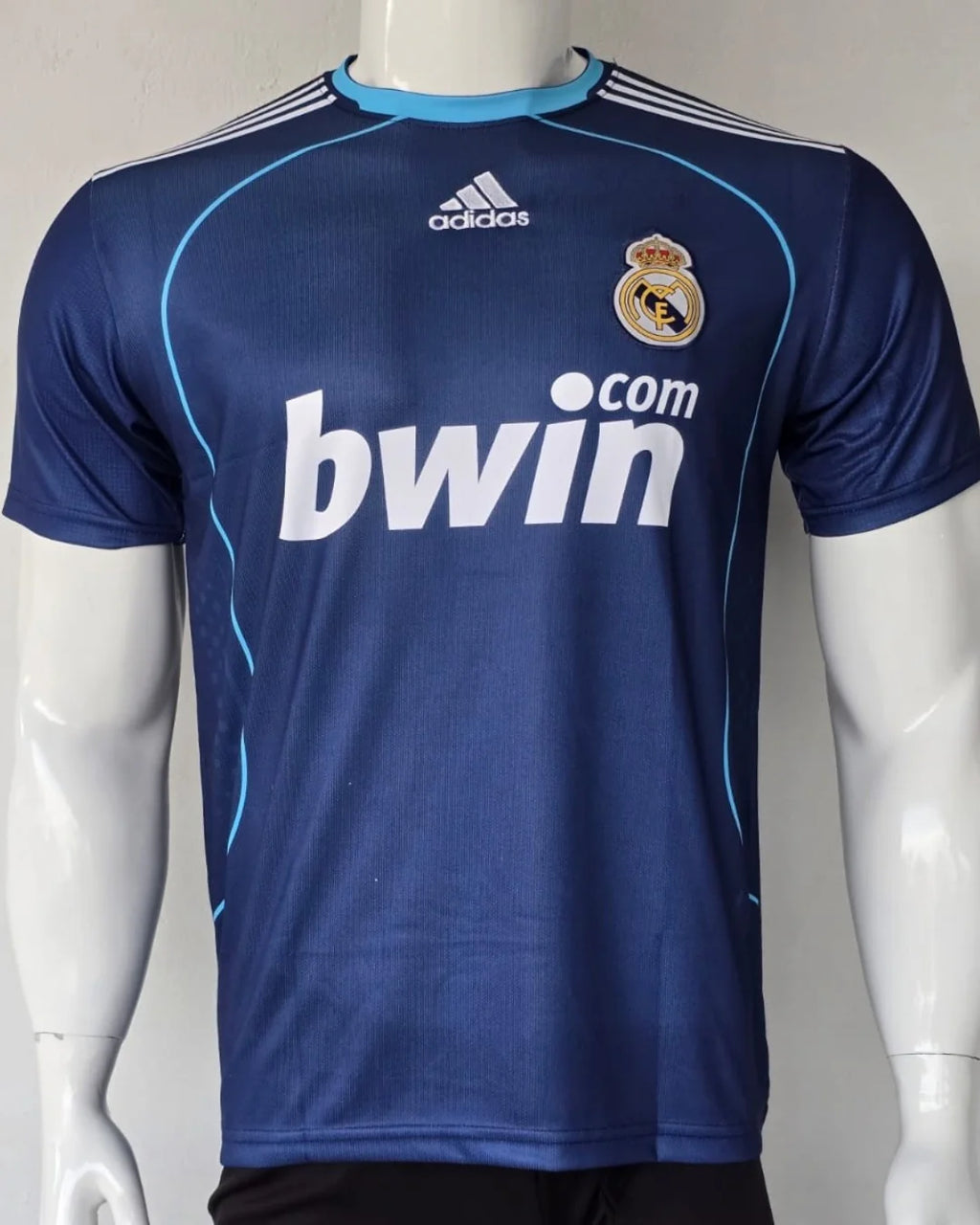 REAL MADRID 2008 - 2009 AWAY JERSEY EMBROIDERY SERGIO RAMOS