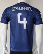 REAL MADRID 2008 - 2009 AWAY JERSEY EMBROIDERY SERGIO RAMOS