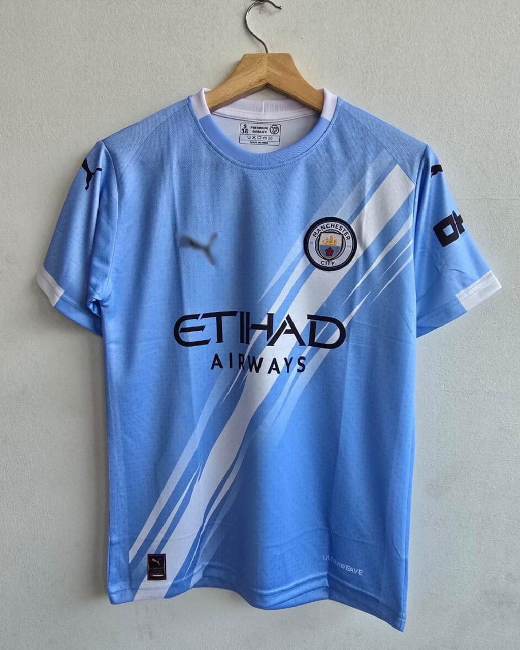 MANCHESTER CITY 2025 - 2026 HOME JERSEY EMBROIDERY HAALAND