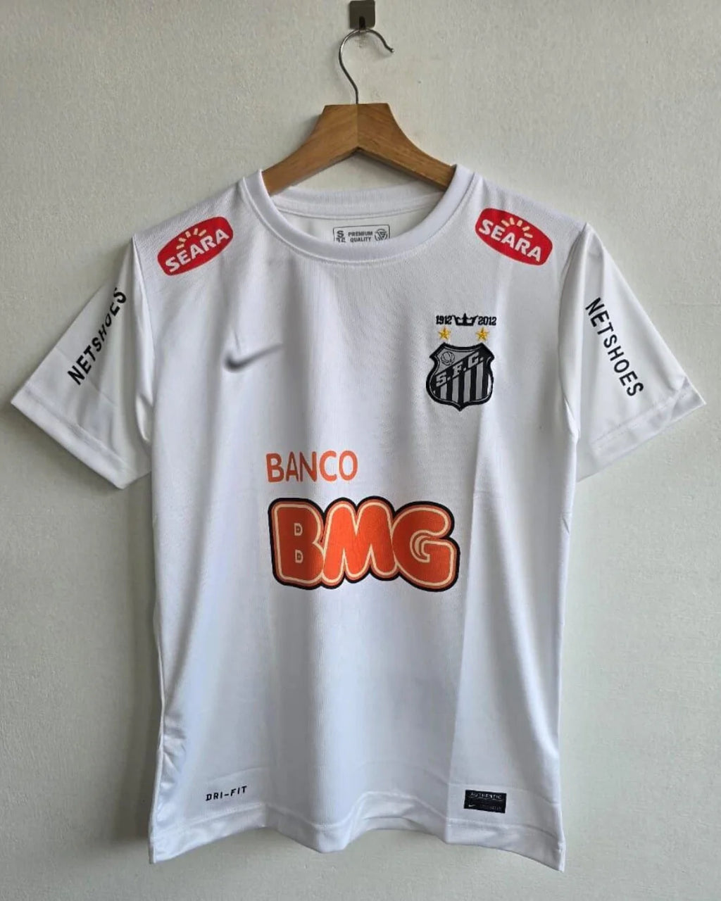 SANTOS 2011 - 2012 HOME JERSEY EMBRODIERY NEYMAR
