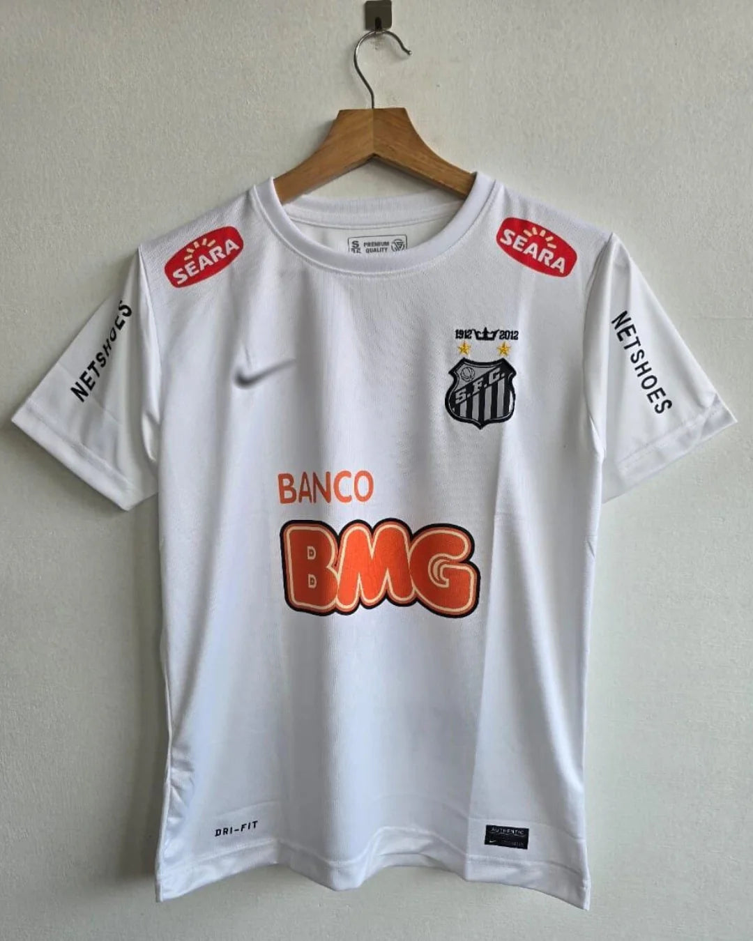 SANTOS 2011 - 2012 HOME JERSEY EMBRODIERY NEYMAR