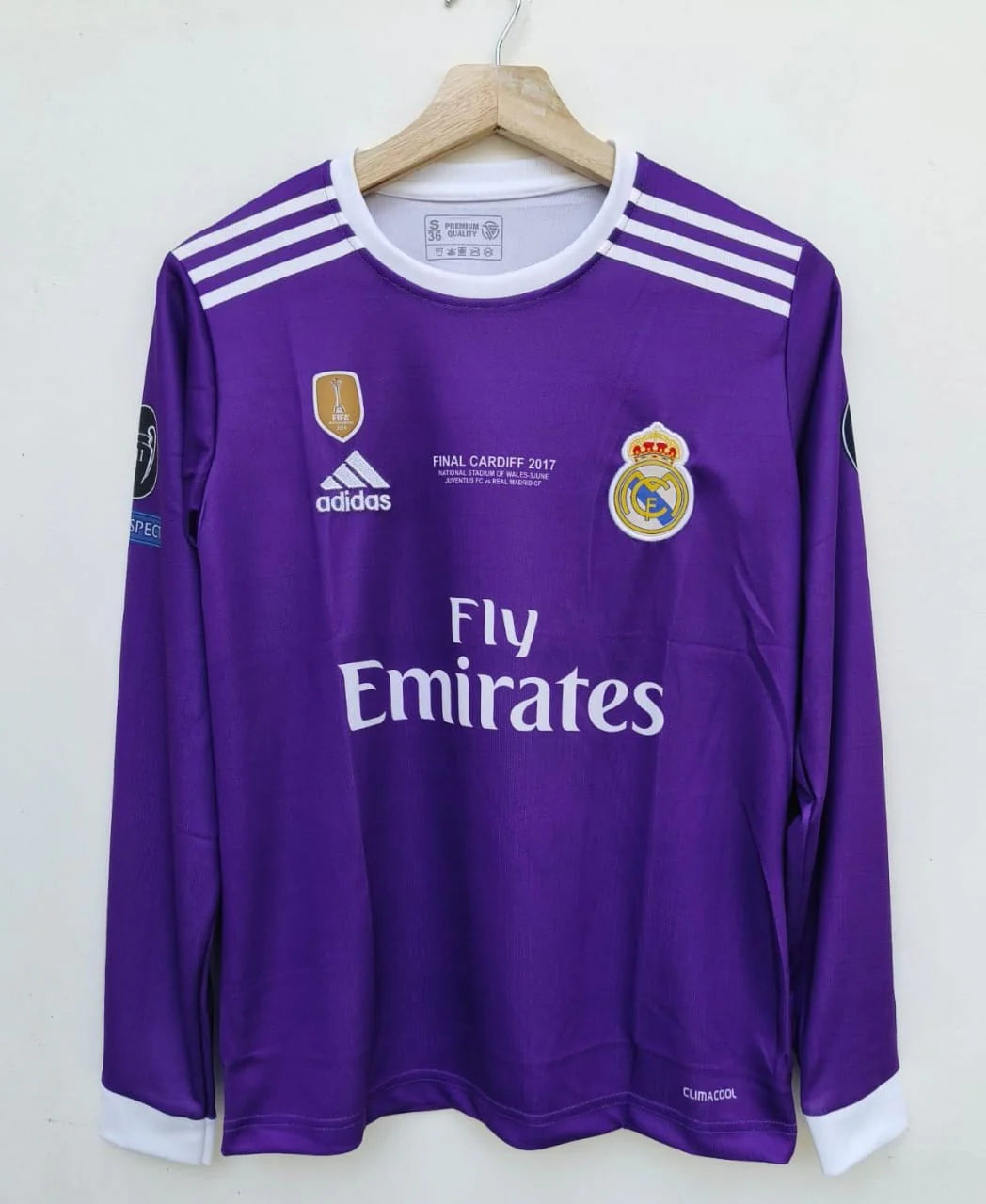 REAL MADRID 2025 - 2026 FULL SLEEVE EMBROIDERY AWAY KIT RONALDO