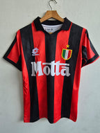 AC MILAN 1993 - 1994 HOME JERSEY COLLAR EMBRODIERY