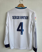 REAL MADRID 2012/2013 FULL SLEEVE EMBROIDERY HOME JERSEY SERGIO RAMOS