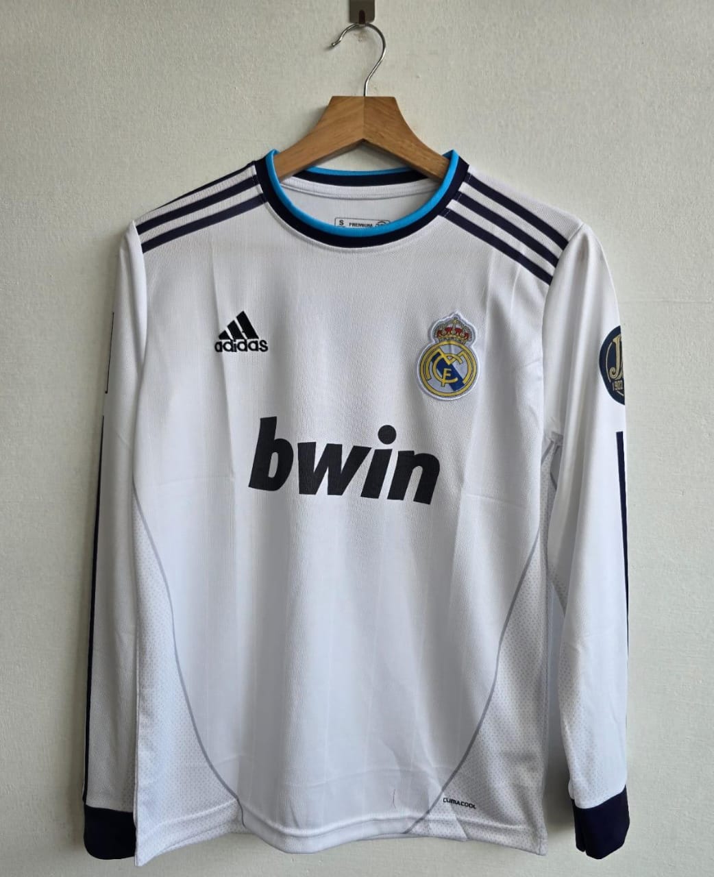 REAL MADRID 2012/2013 FULL SLEEVE EMBROIDERY HOME JERSEY SERGIO RAMOS
