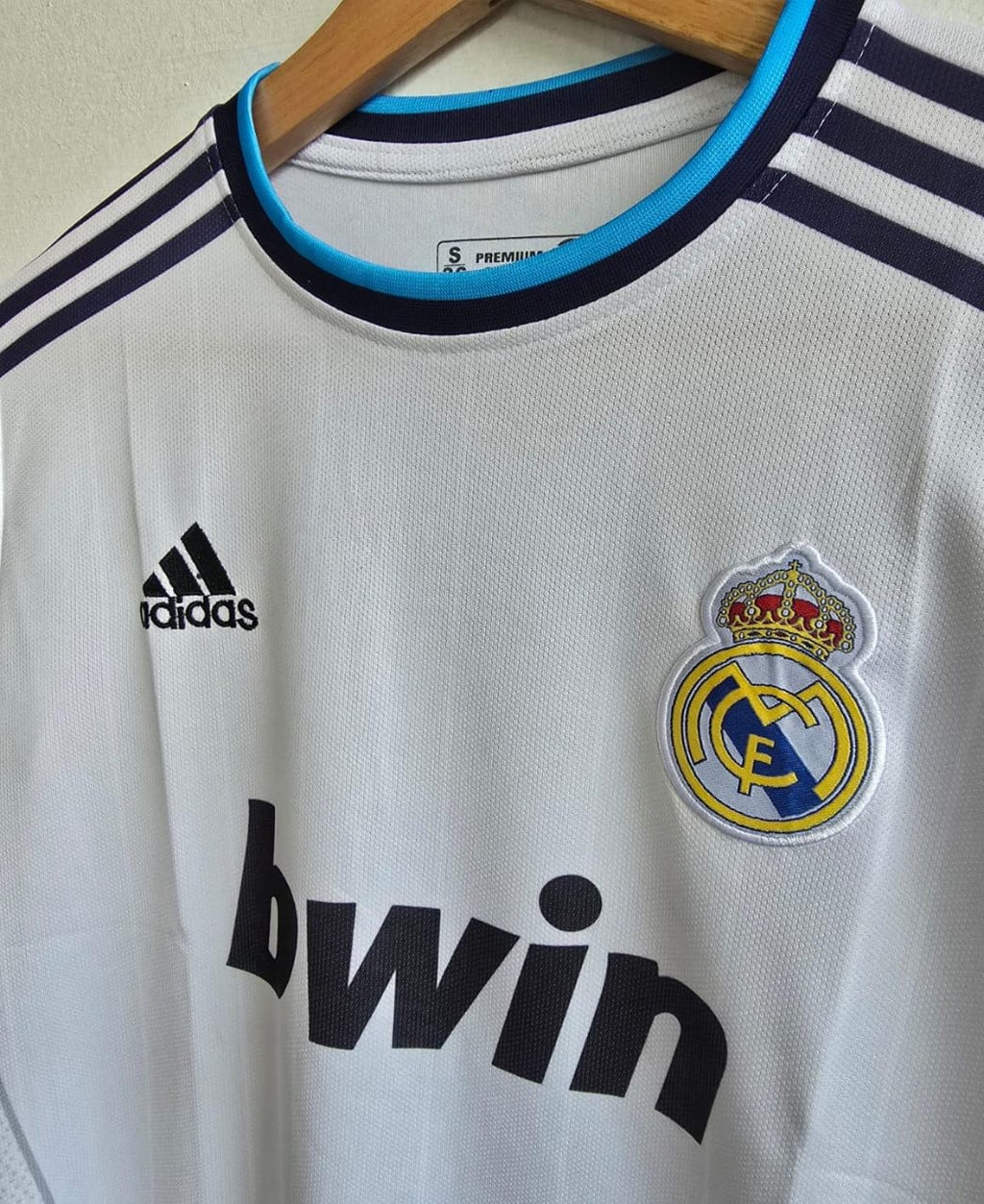 REAL MADRID 2012/2013 FULL SLEEVE EMBROIDERY HOME JERSEY SERGIO RAMOS