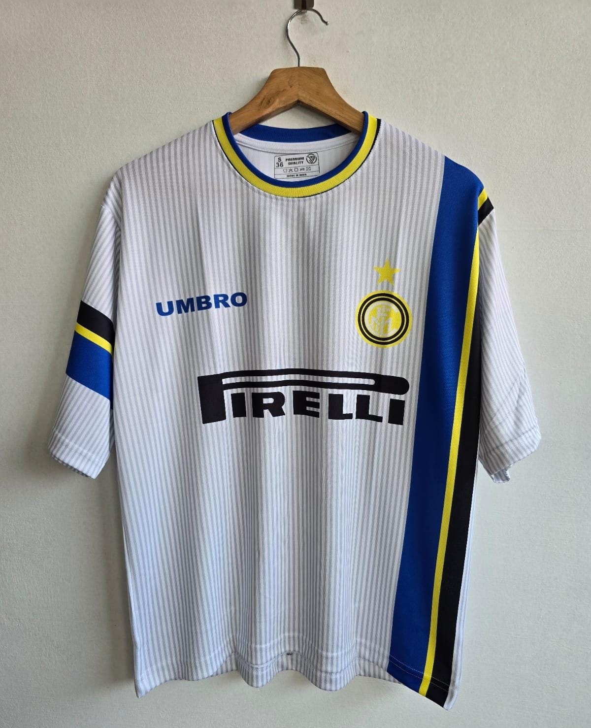 INTER MILAN 1997/1998 FIVE SLEEVE AWAY JERSEY