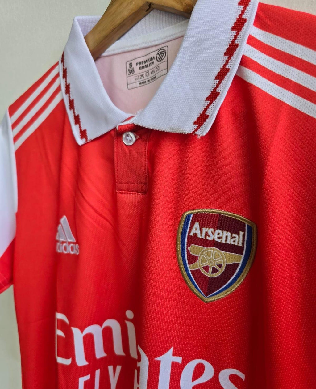 ARSENAL 2025 - 2026 COLLAR EMBROIDERY HOME JERSEY ODEGAARD