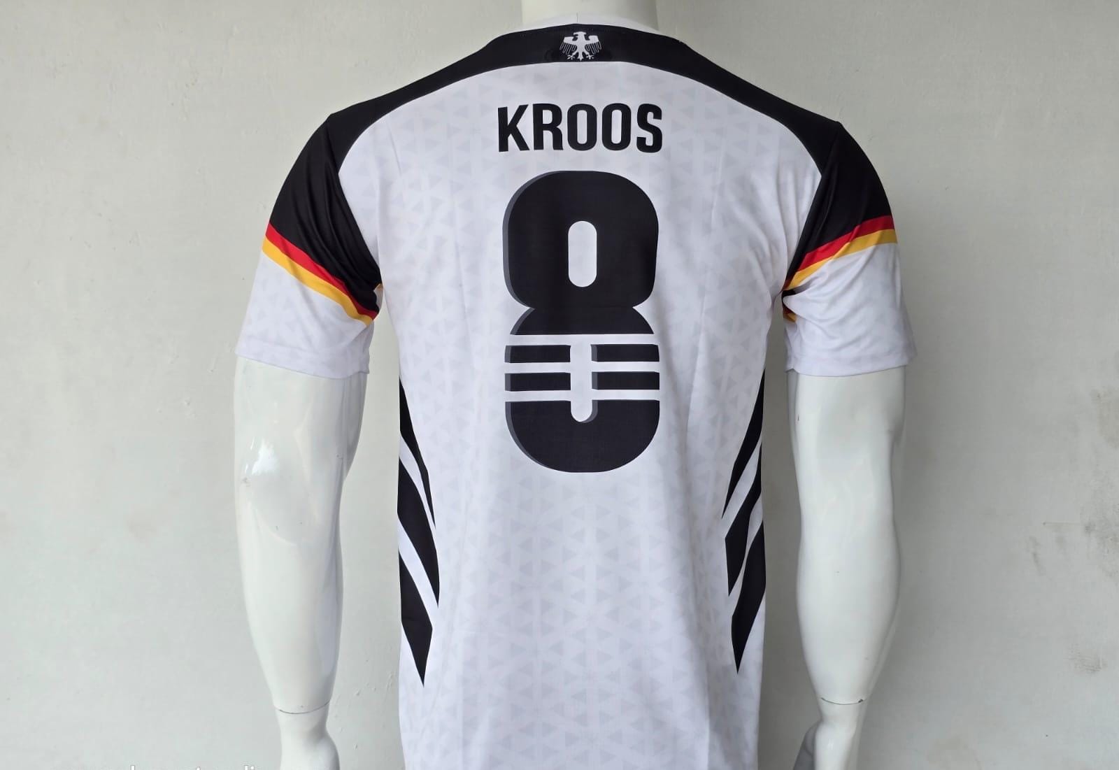 GERMANY 2008 HOME JERSEY EMBROIDERY KROOS