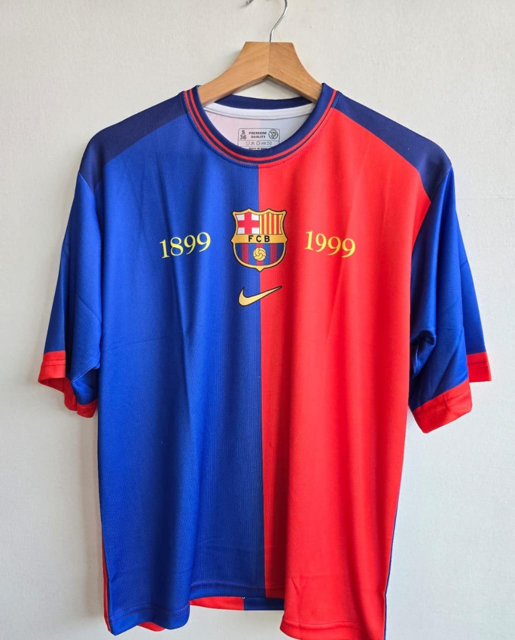 FC BARCELONA 1899 - 1999 FIVE SLEEVE HOME JERSEY PUYOL – Offside Club