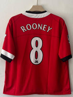 MANCHESTER UNITED 2004 - 2005 FIVE SLEEVE HOME JERSEY ROONEY