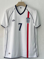 ENGLAND  2001 - 2003 HOME JERSEY BECKHAM