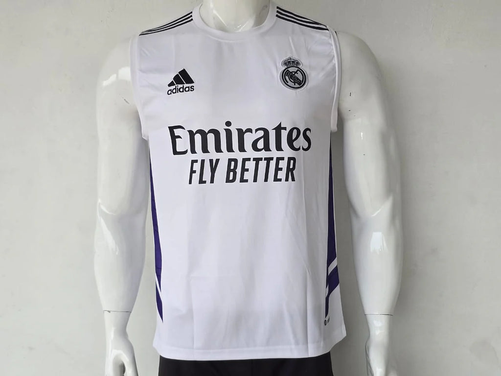 REAL MADRID SLEEVELESS JERSEY EMBROIDERY