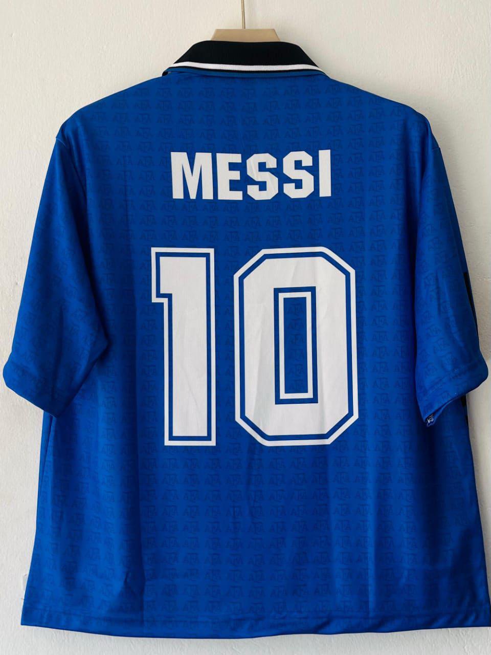 ARGENTINA 1994 FIVE SLEEVE AWAY JERSEY MESSI