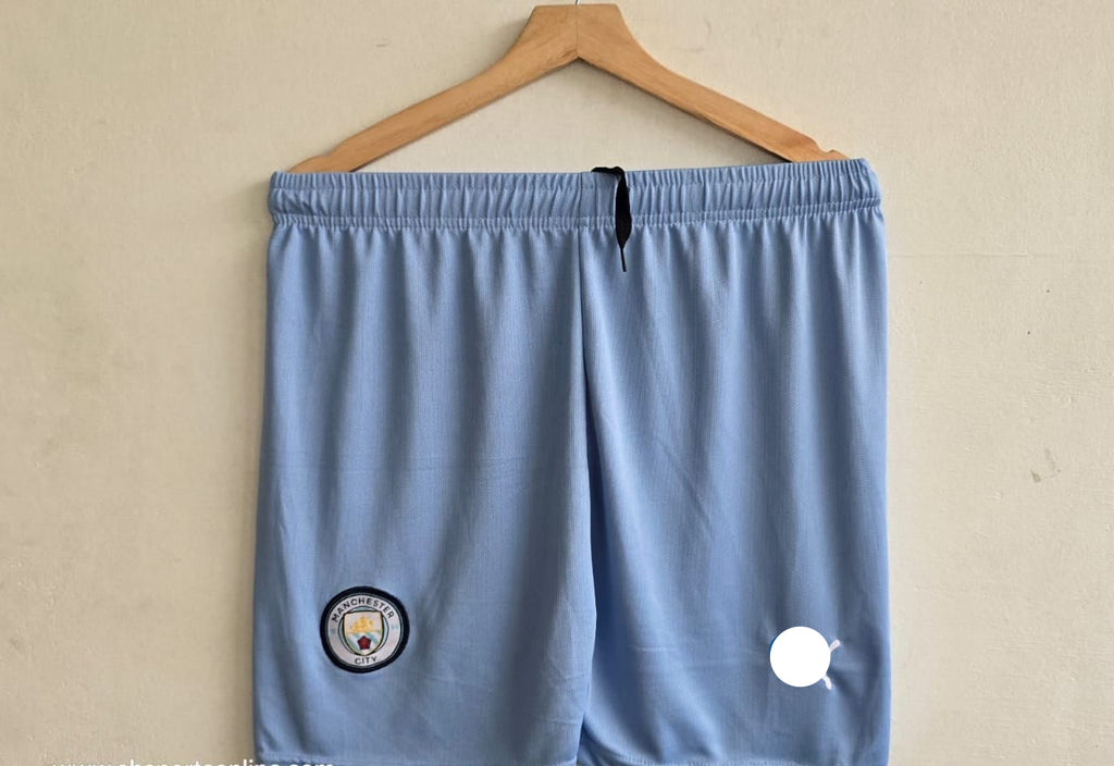 MANCHESTER CITY LOGO EMBROIDERY SHORTS