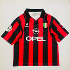 AC MILAN 1996 - 1997 FIVE SLEEVE EMBROIDERY HOME JERSEY BAGGIO