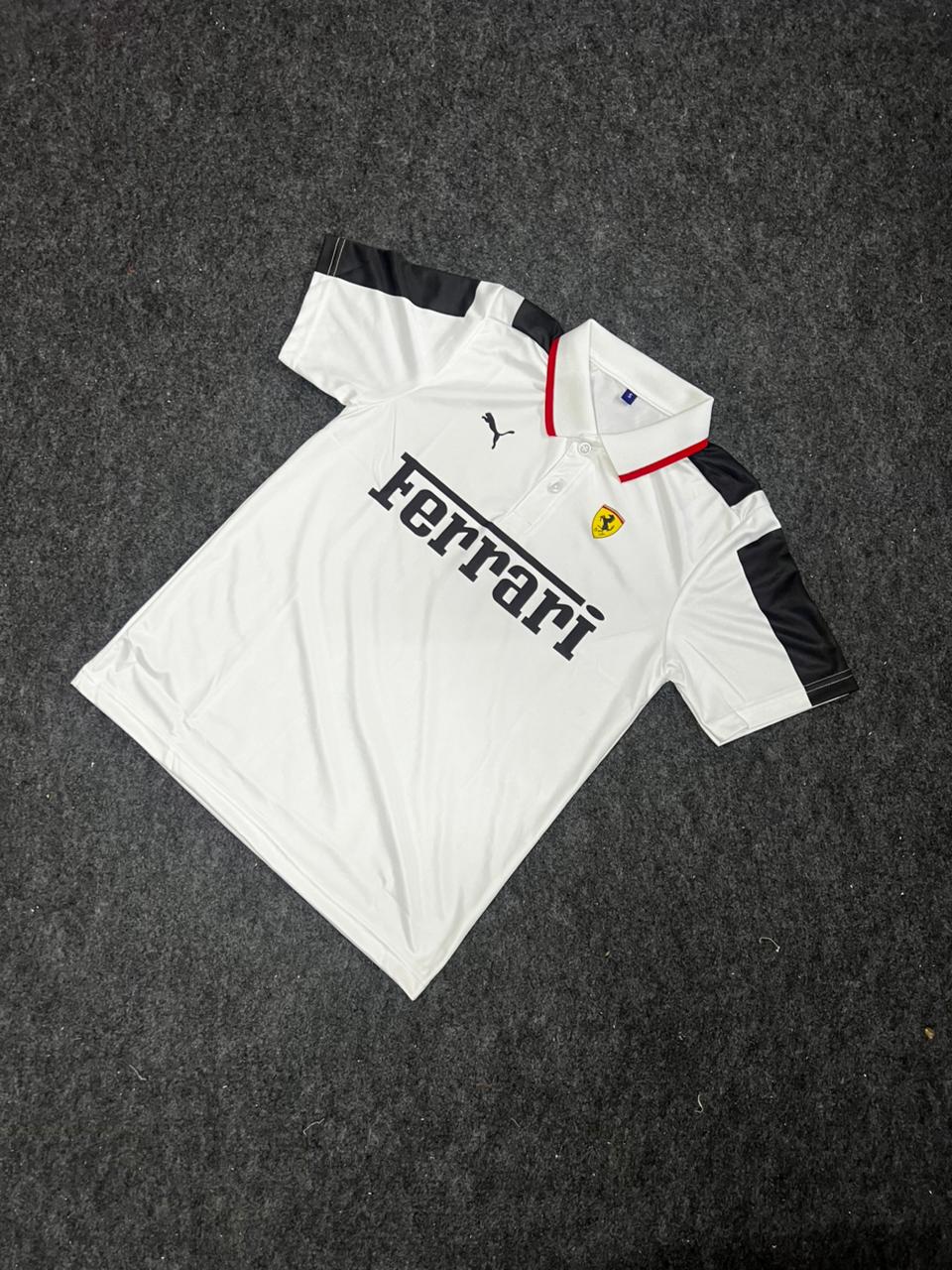 FERRARI RACE MT7 COLLAR JERSEY