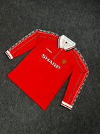MANCHESTER UNITED 1999 FULL SLEEVE ZIP COLLAR SIGNATURE PREMIUM EMBROIDERY BECKHAM