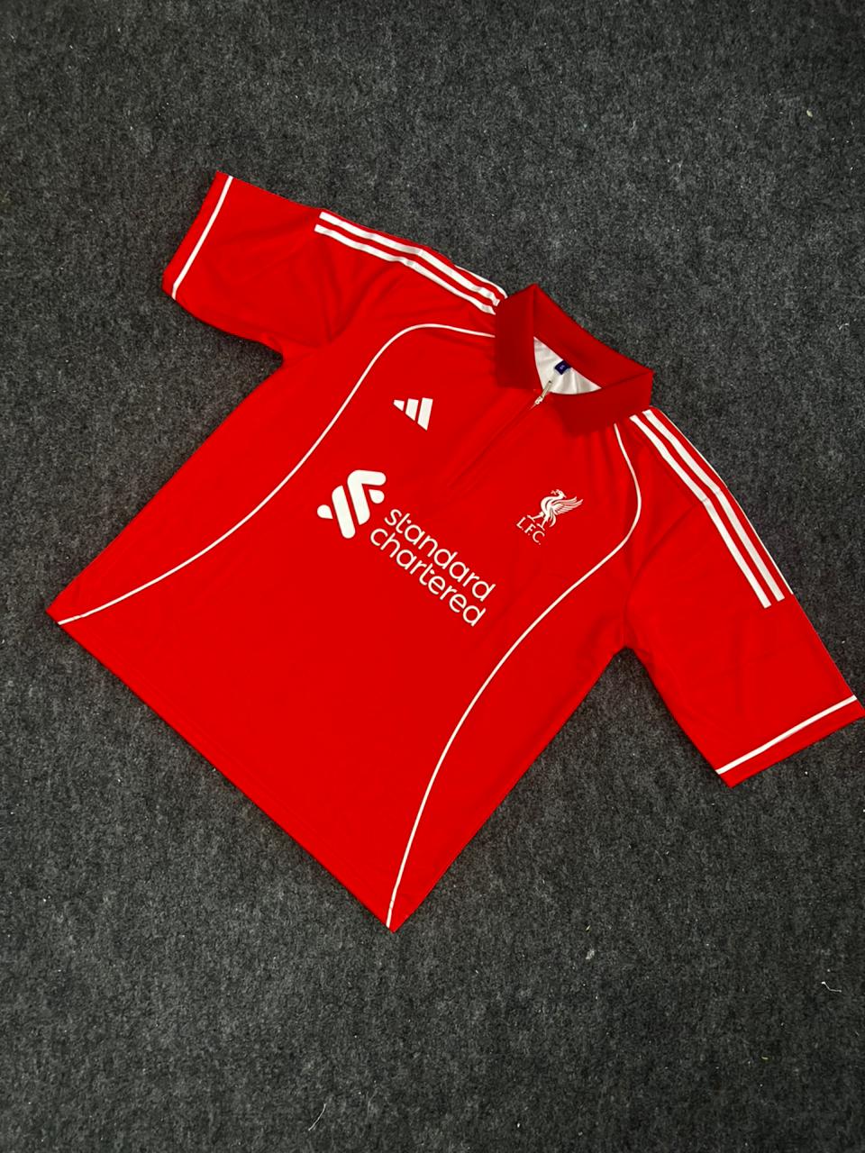 LIVERPOOL 2025 - 2026 FIVE SLEEVE ZIP COLLAR HOME JERSEY