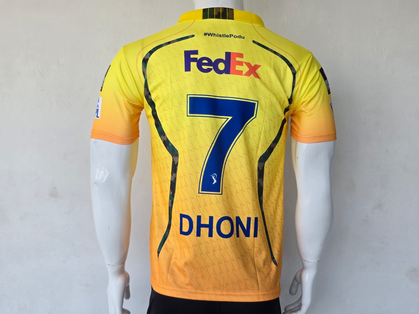 CHENNAI SUPER KINGS 2026 EMBRODIERY PREMIUM JERSEY DHONI
