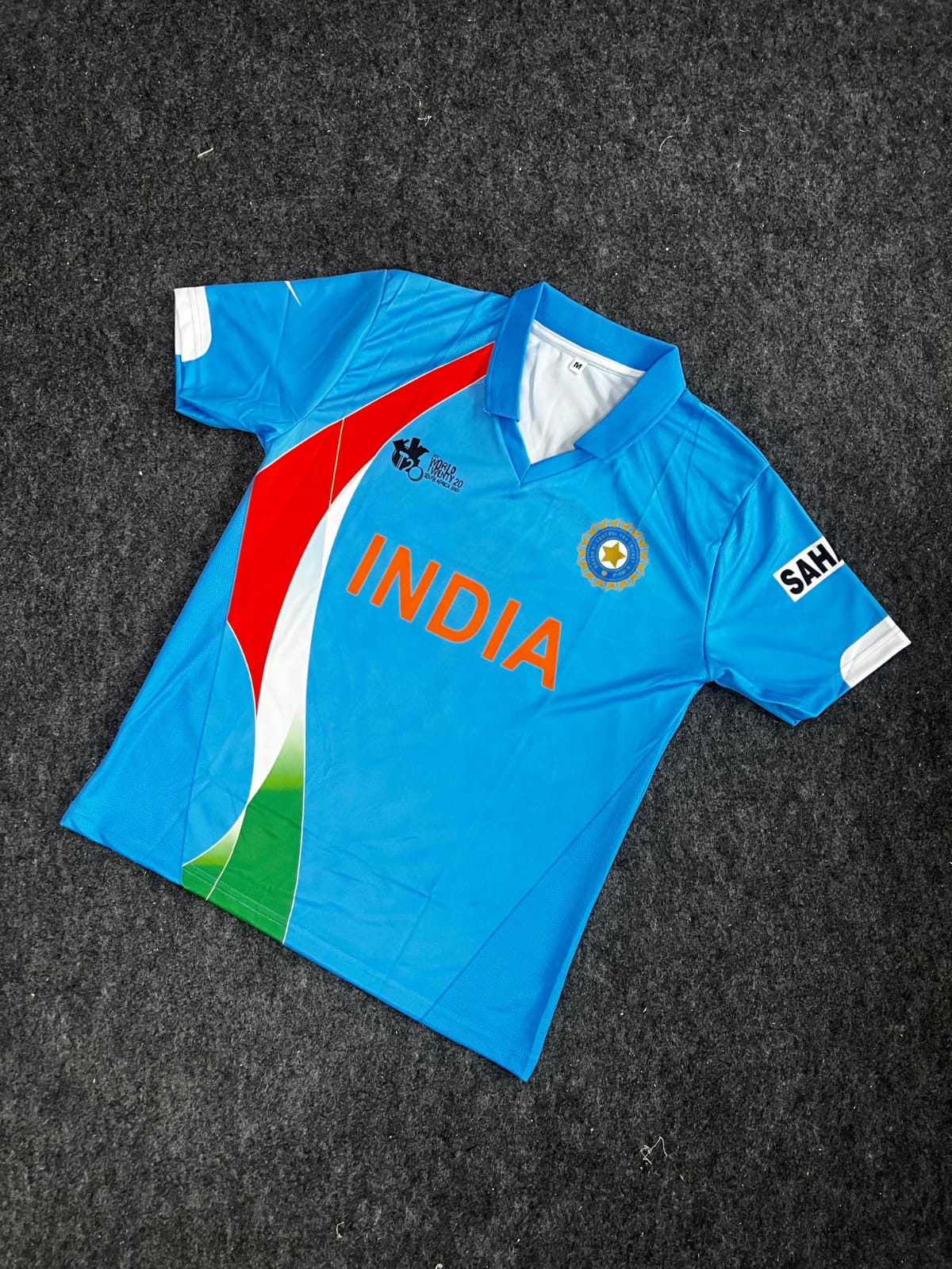 INDIA 2007 T20 WORLD CUP JERSEY DHONI
