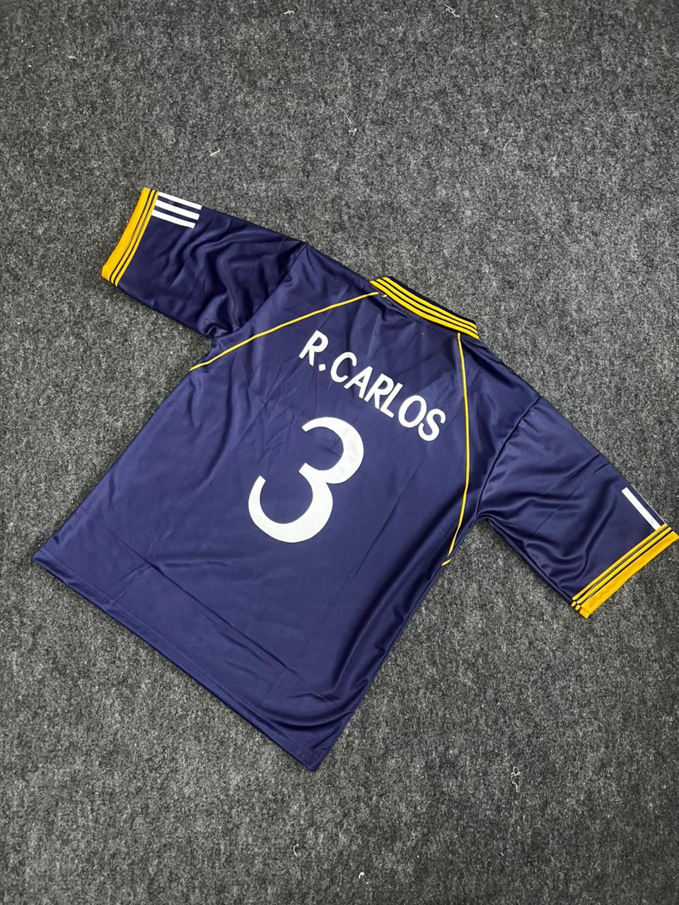REAL MADRID 1998 - 1999 THIRD JERSEY FIVE SLEEVE R.CARLOS