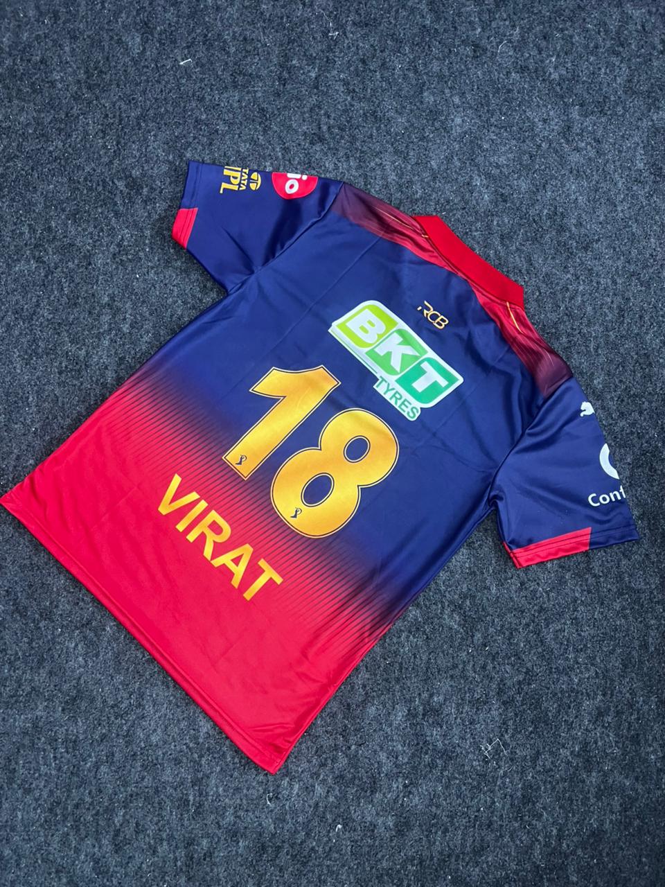 RCB 2026 ZIP COLLAR JERSEY VIRAT KOHLI
