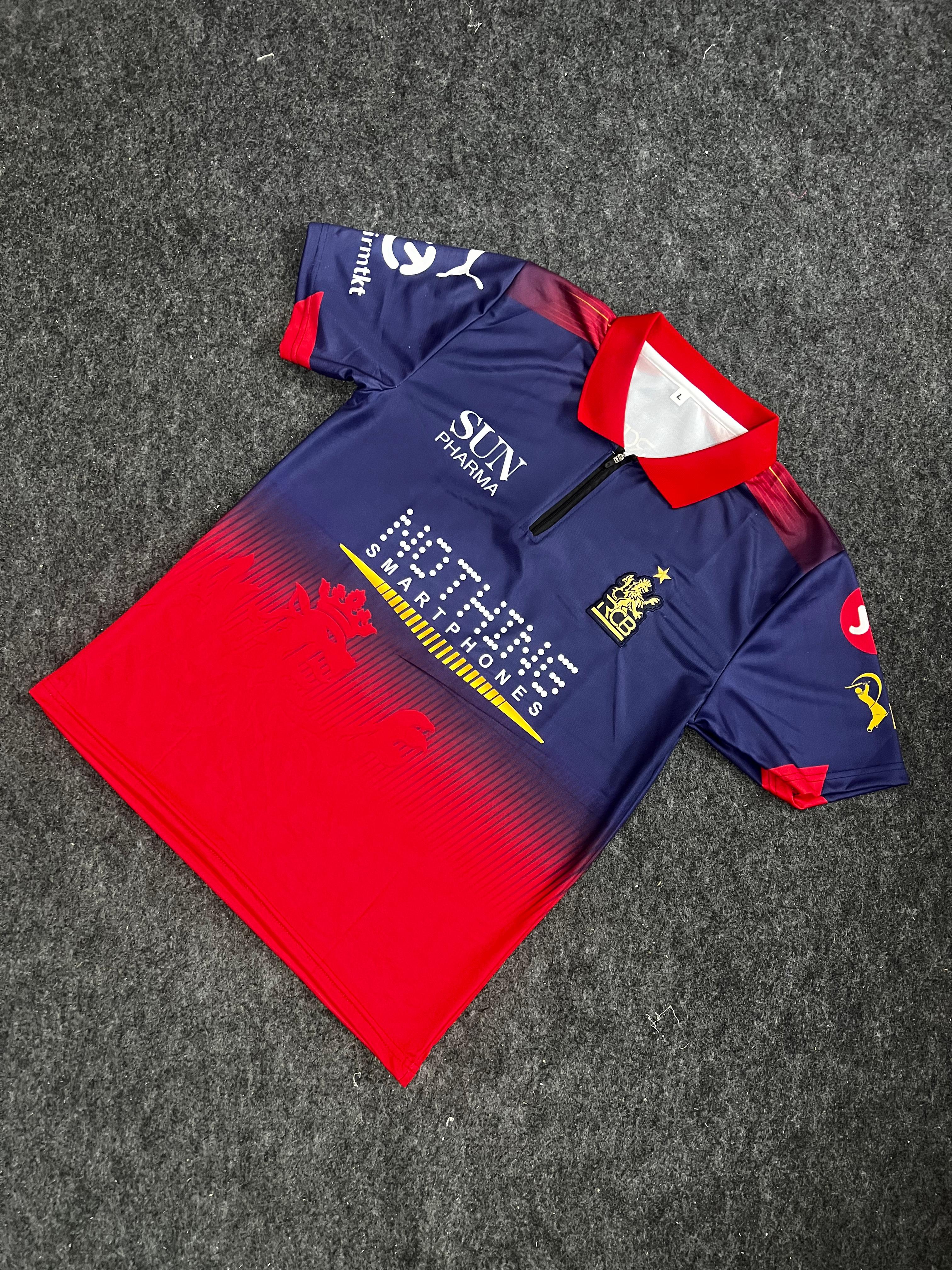 RCB 2026 ZIP COLLAR JERSEY VIRAT KOHLI