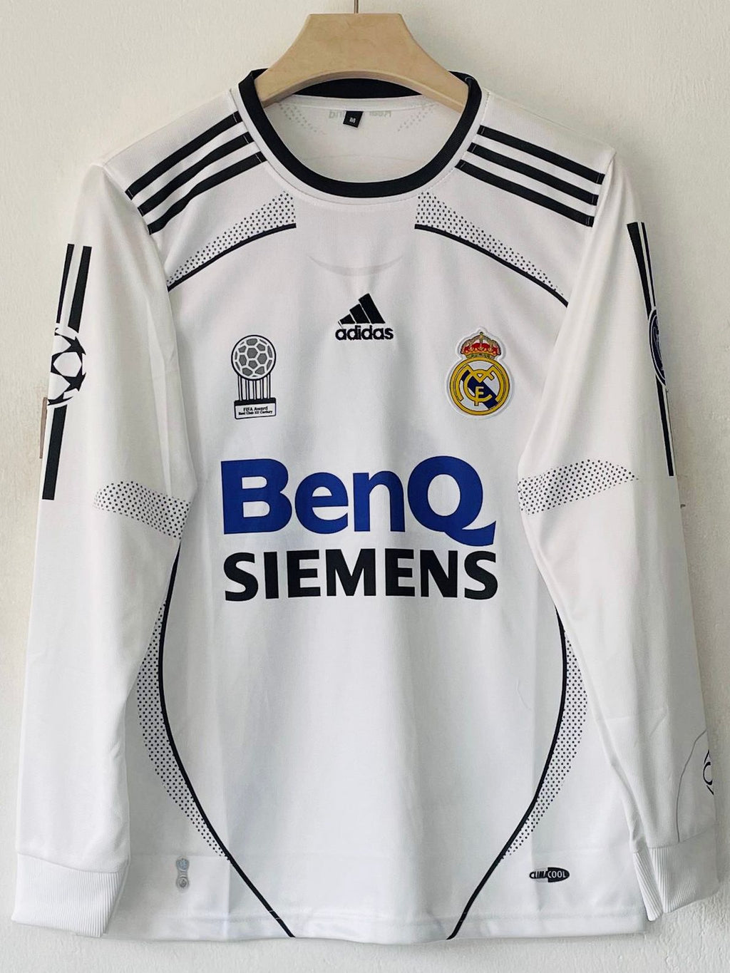 REAL MADRID 2006 - 2007 HOME JERSEY PREMIUM FULL SLEEVE BECKHAM