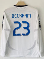 REAL MADRID 2006 - 2007 HOME JERSEY PREMIUM FULL SLEEVE BECKHAM