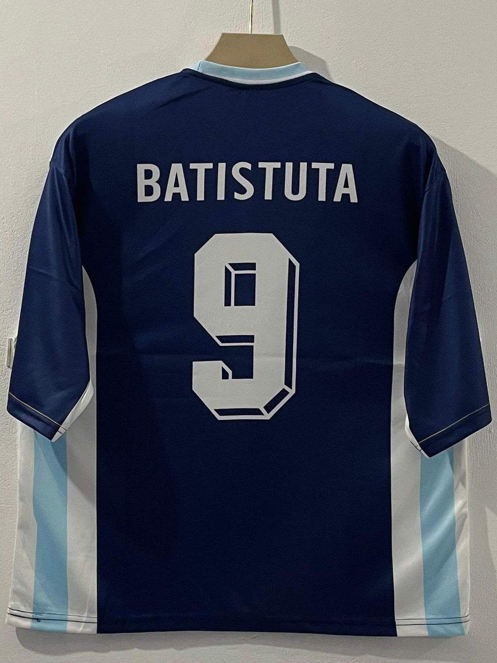 ARGENTINA 1998 FIVE SLEEVE AWAY JERSEY BATISTUTA