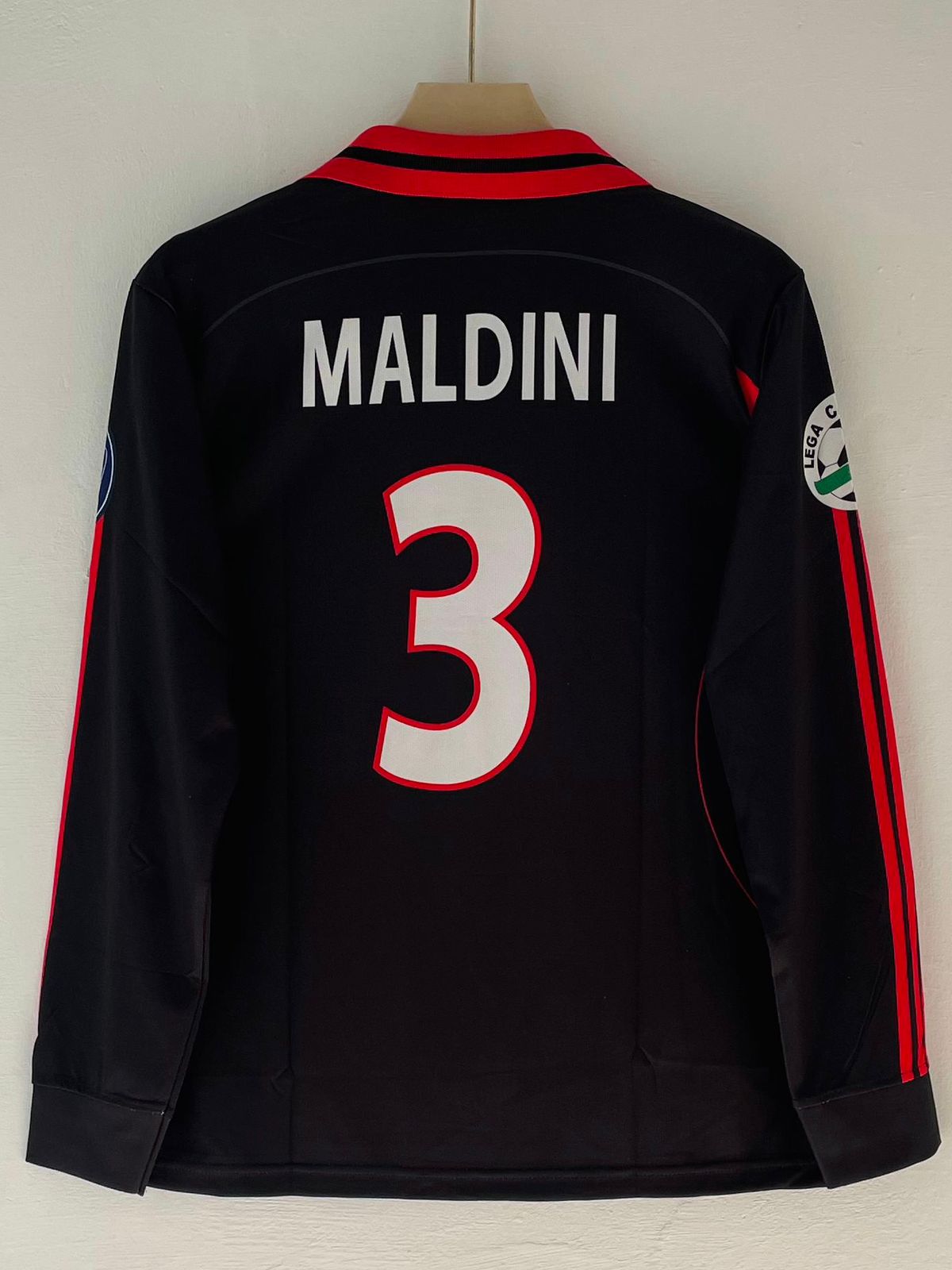 AC MILAN 2000 - 2001 THIRD JERSEY FULL SLEEVE PREMIUM EMBROIDERY MALDINI