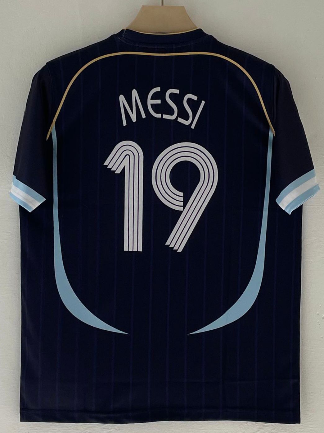 ARGENTINA 2006 AWAY JERSEY EMBROIDERY PREMIUM MESSI
