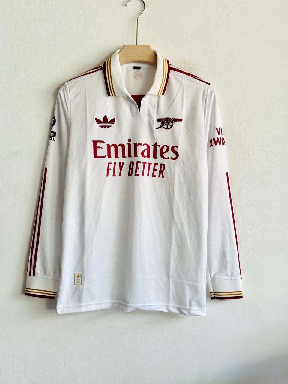 ARSENAL 25-26 THIRD KIT FULLSLEEVE POLO EMBROIDERY PREMIUM