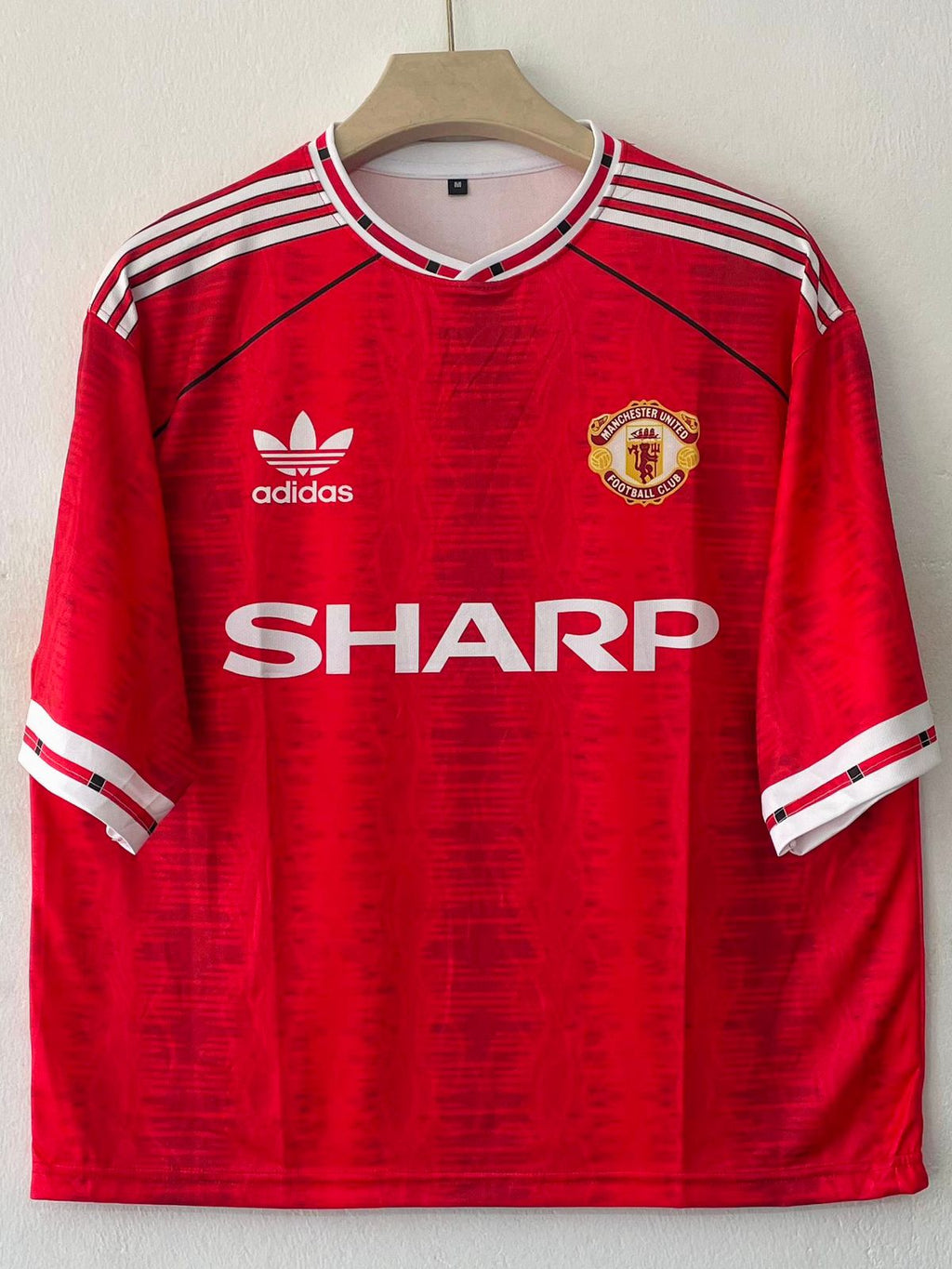 MANCHESTER UNITED 1990 FIVE SLEEV RETRO HOME JERSEY BECKHAM
