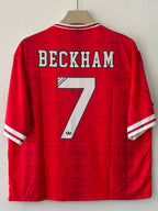 MANCHESTER UNITED 1990 FIVE SLEEV RETRO HOME JERSEY BECKHAM