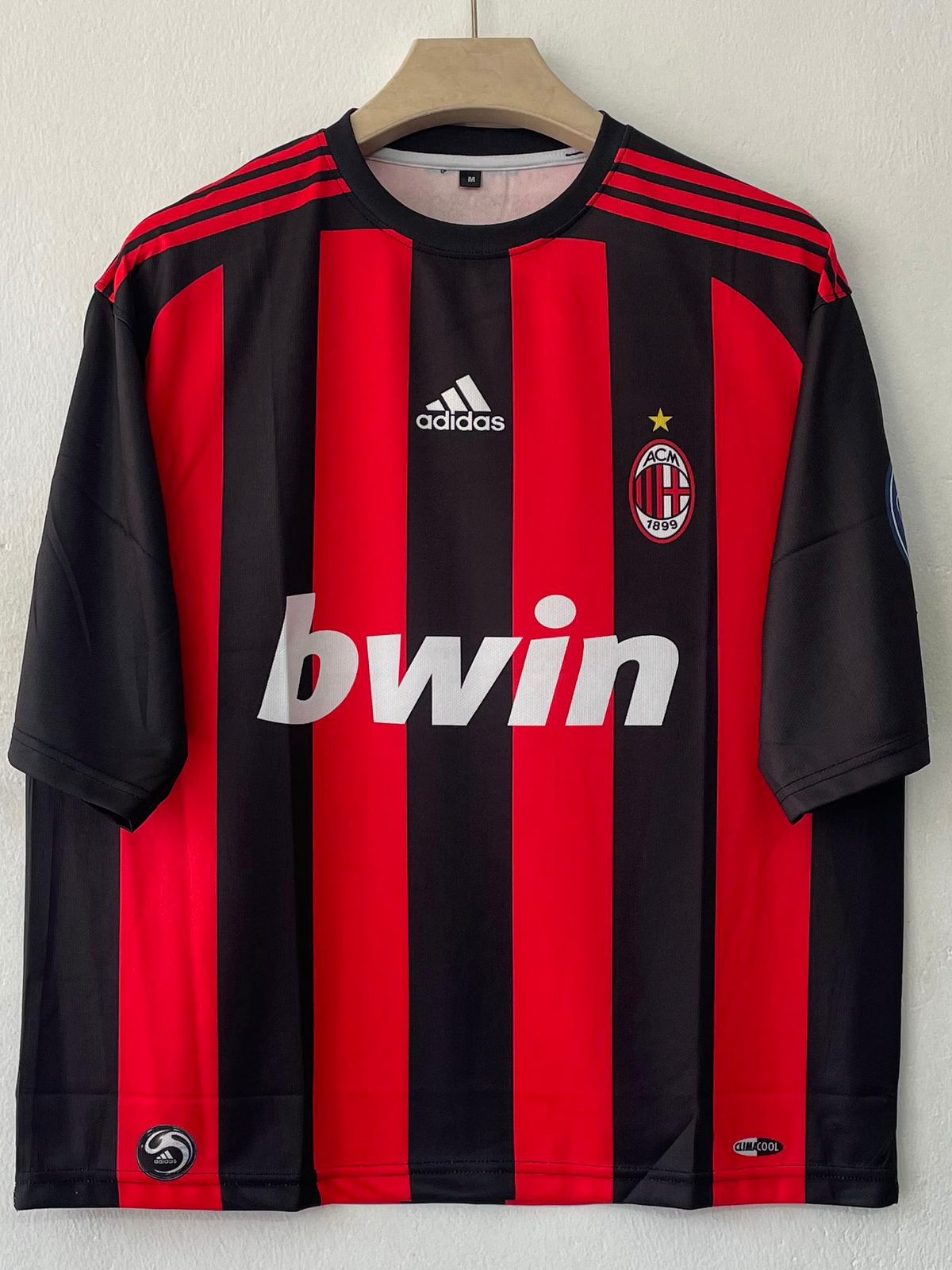 AC MILAN 2008 - 2009 FIVE SLEEVE HOME JERSEY RONALDINHO