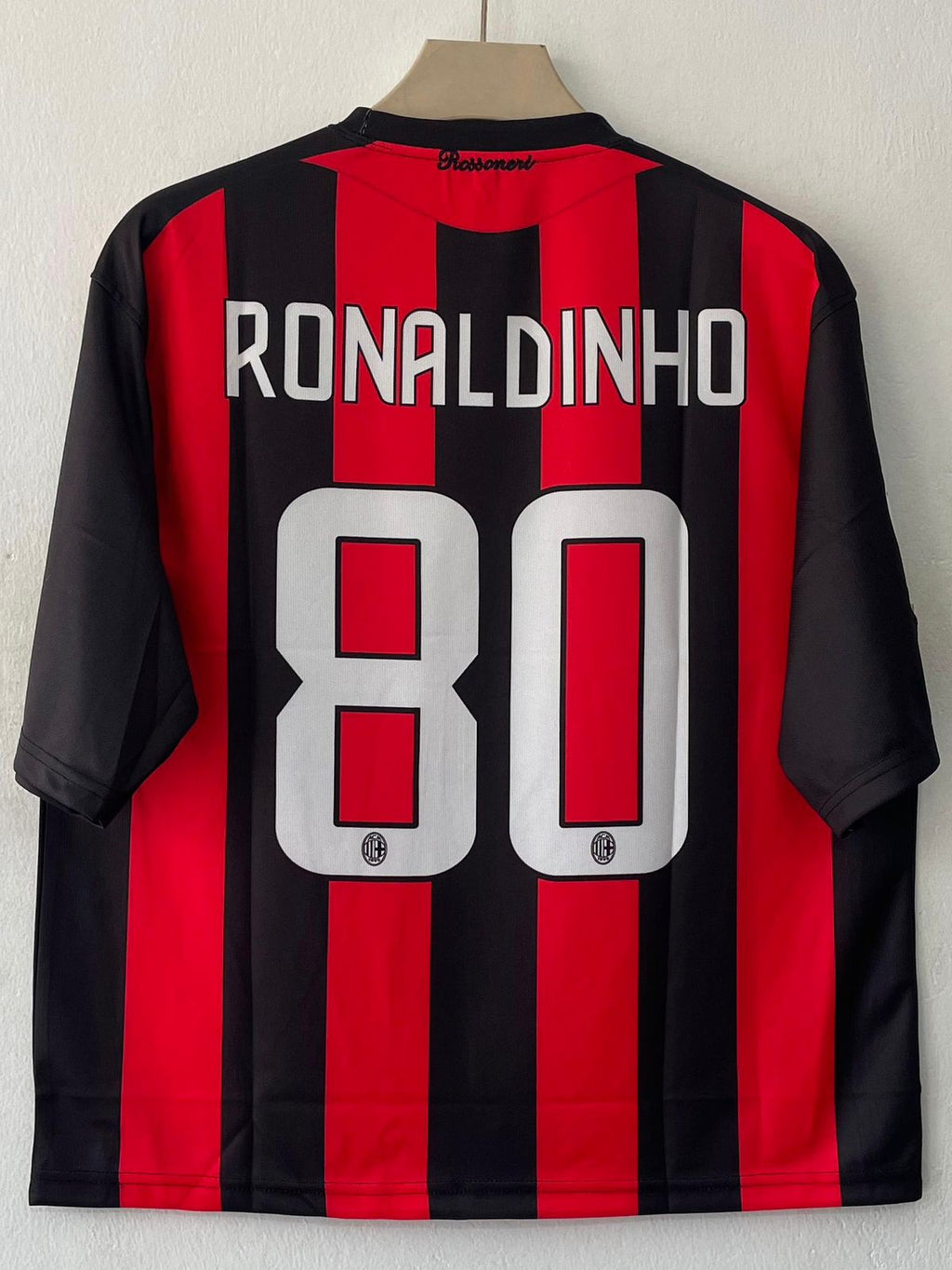 AC MILAN 2008 - 2009 FIVE SLEEVE HOME JERSEY RONALDINHO