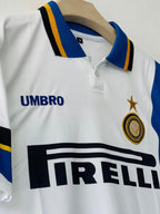 INTER MILAN 1997 - 1998 COLLAR AWAY JERSEY EMBROIDERY RONALDO #10
