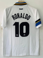 INTER MILAN 1997 - 1998 COLLAR AWAY JERSEY EMBROIDERY RONALDO #10