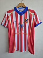 ATLETICO MADRID 2004 - 2005 COLLAR EMBROIDERY HOME JERSEY F.TORRES